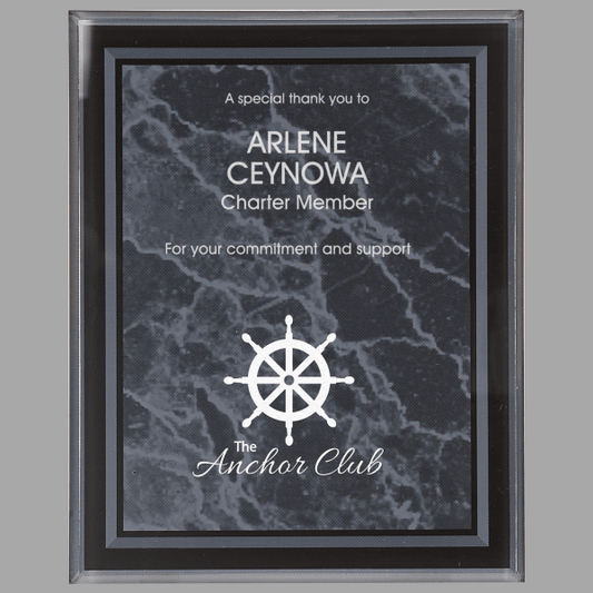 7" X 9 Border Plaque Acrylic – item BDR7BKM