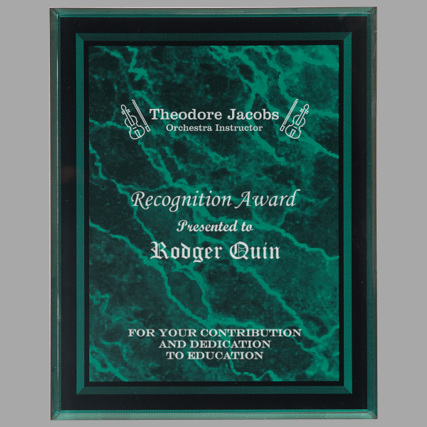 9" X 11 Border Plaque Acrylic – item BDR9GM image 3