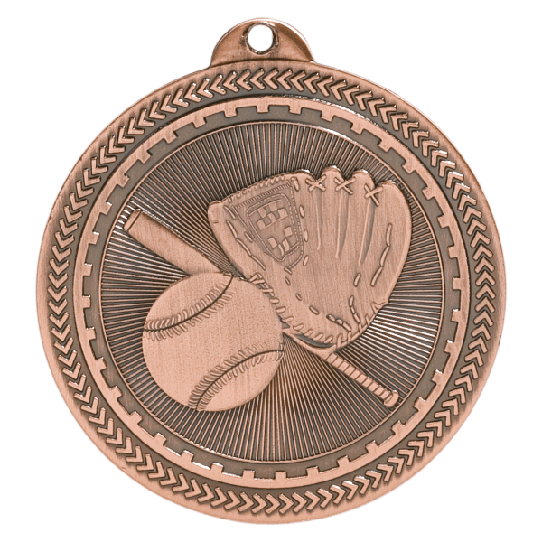 2" Baseball BriteLazer Medal – item BL202 image 3