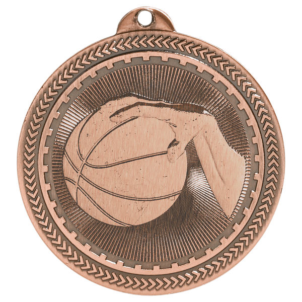 2" Basketball BriteLazer Medal – item BL203 image 3