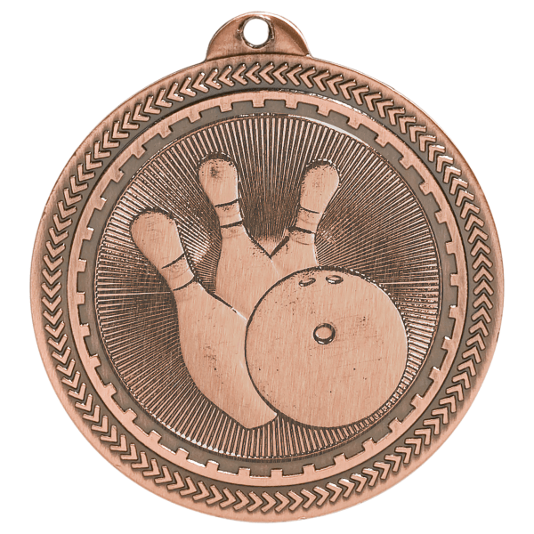2" Bowling BriteLazer Medal – item BL204 image 3