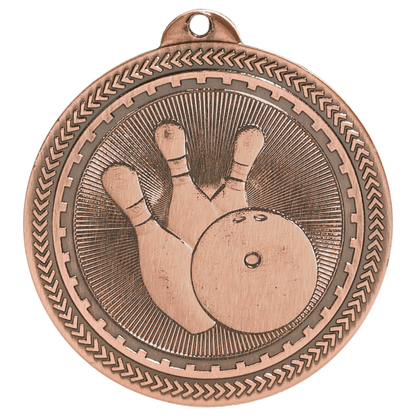 2" Bowling BriteLazer Medal – item BL204 image 3