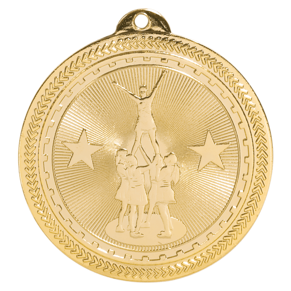2" Cheerleading BriteLazer Medal – item BL206