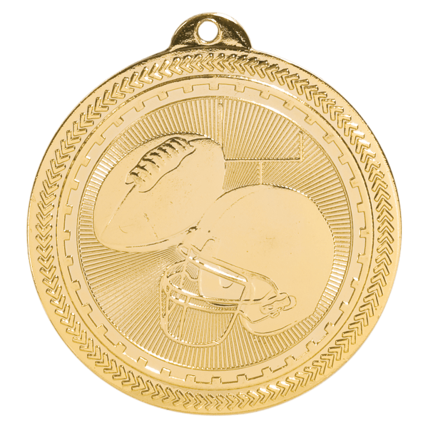2" Football BriteLazer Medal – item BL209