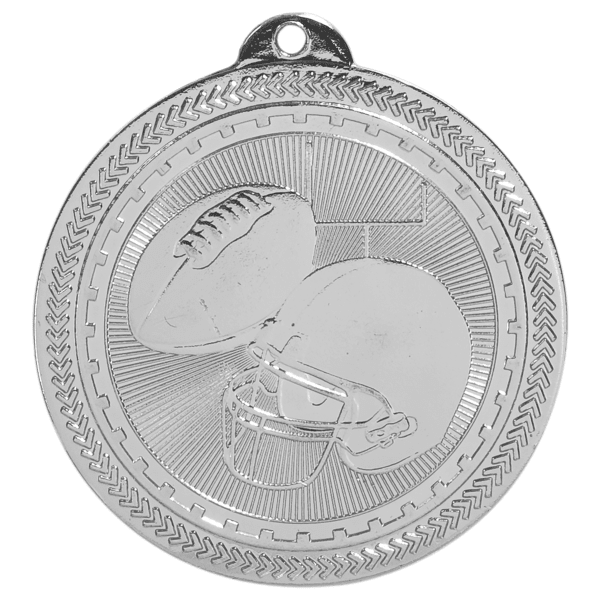 2" Football BriteLazer Medal – item BL209 image 2