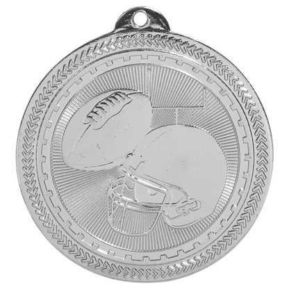 2" Football BriteLazer Medal – item BL209 image 2