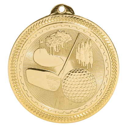 2" Golf BriteLazer Medal – item BL210