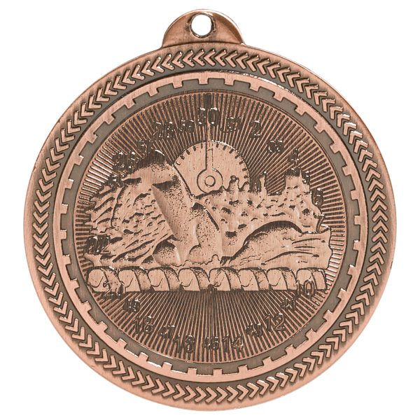 2" Swimming BriteLazer Medal – item BL216 image 3