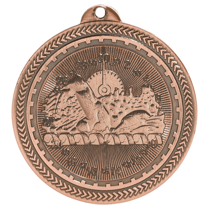 2" Swimming BriteLazer Medal – item BL216 image 3
