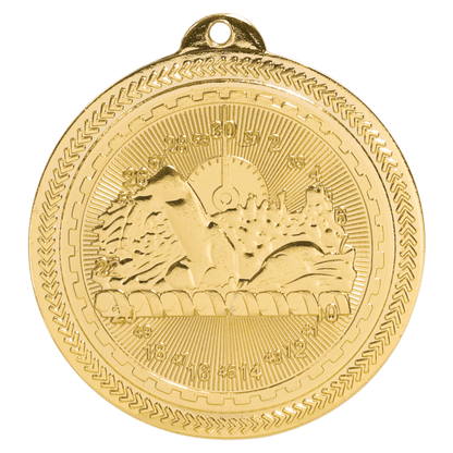 2" Swimming BriteLazer Medal – item BL216