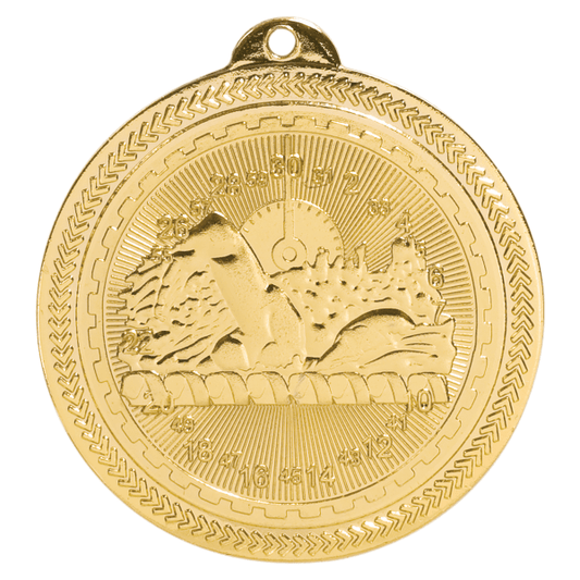2" Swimming BriteLazer Medal – item BL216