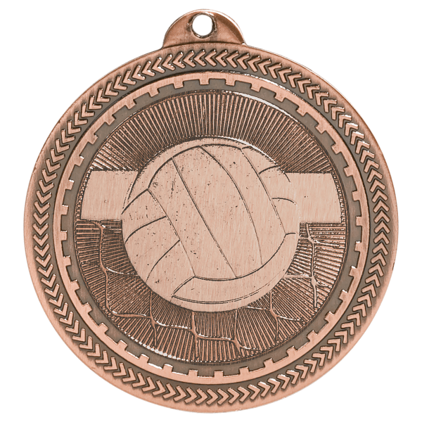 2" Volleyball BriteLazer Insert Holder Medal – item BL220 image 3