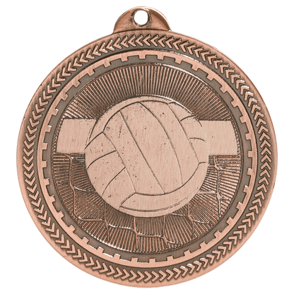 2" Volleyball BriteLazer Insert Holder Medal – item BL220 image 3