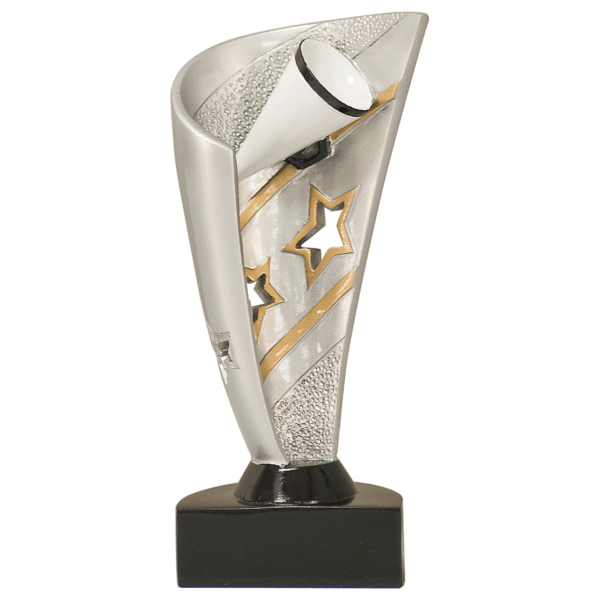 7" Banner Cheer Resin Award – item BNN14
