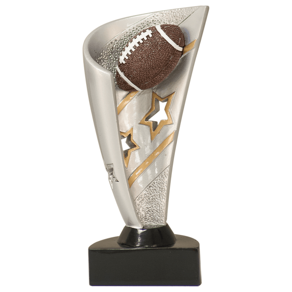 7" Banner Football Resin Award – item BNN15