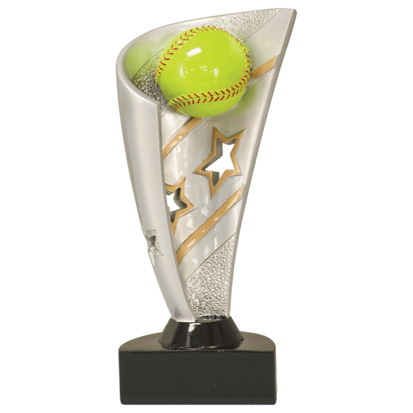 7" Banner Softball Resin Award – item BNN18