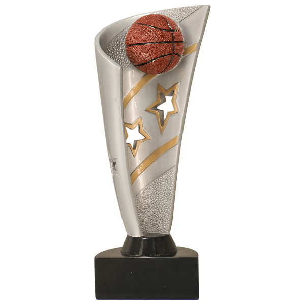 8.5" Banner Basketball Resin Award – item BNN32
