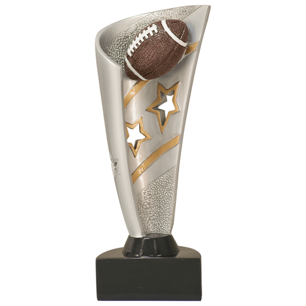 8.5" Banner Football Resin Award – item BNN35
