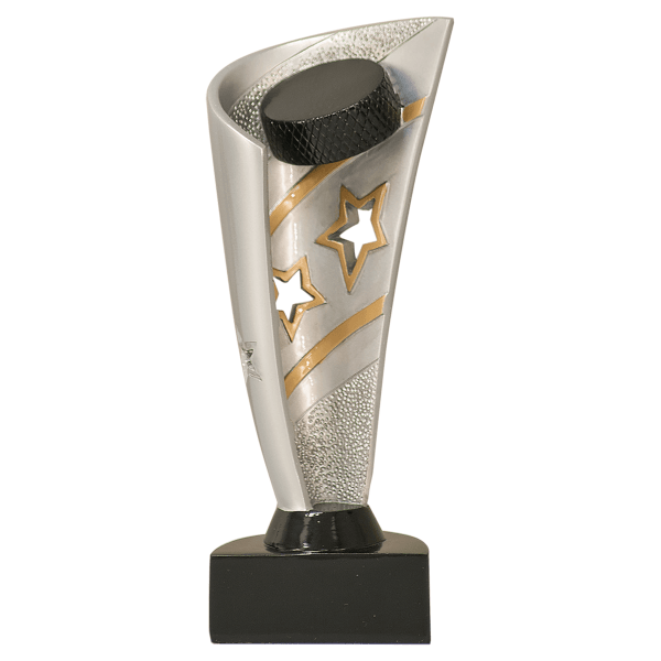 8.5" Banner Hockey Resin Award – item BNN36