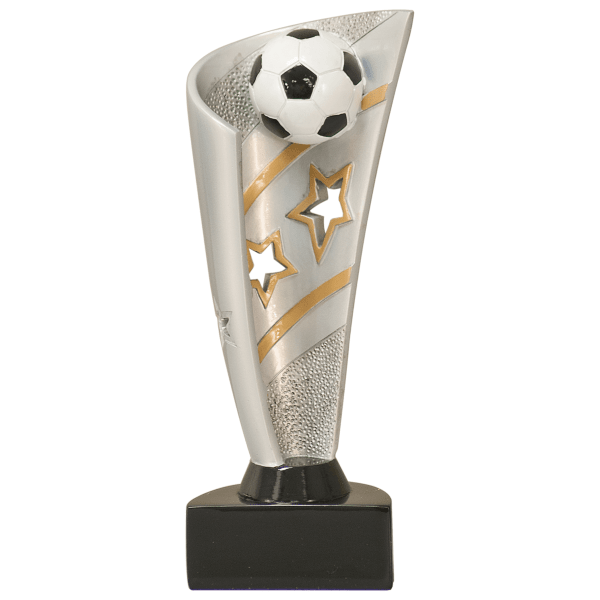 8.5" Banner Soccer Resin Award – item BNN37