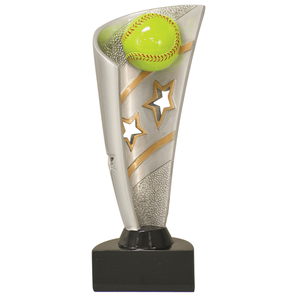 8.5" Banner Softball Resin Award – item BNN38