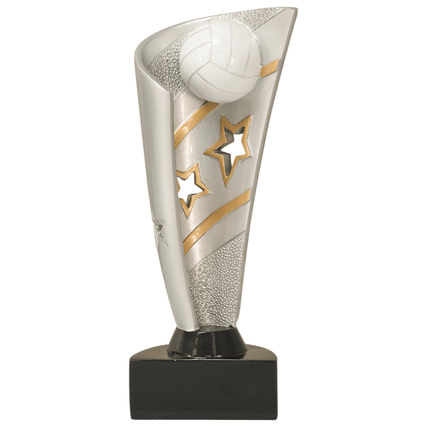 8.5" Banner Volleyball Resin Award – item BNN39
