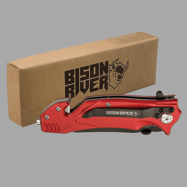 Bison River 4.5" Anodized Aluminum Rescue Knife – item BR1003