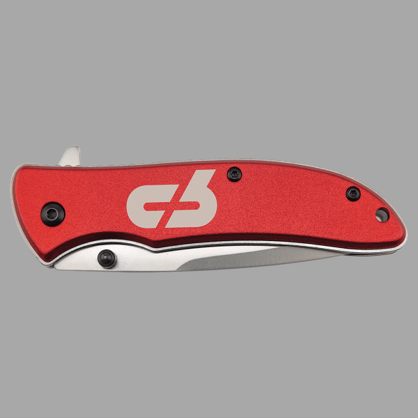 Bison River Red 4.25" Anodized Aluminum Everyday Carry Knife – item BR1013