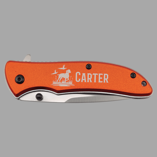 Bison River Orange 4.25" Anodized Aluminum Everyday Carry – item BR1016