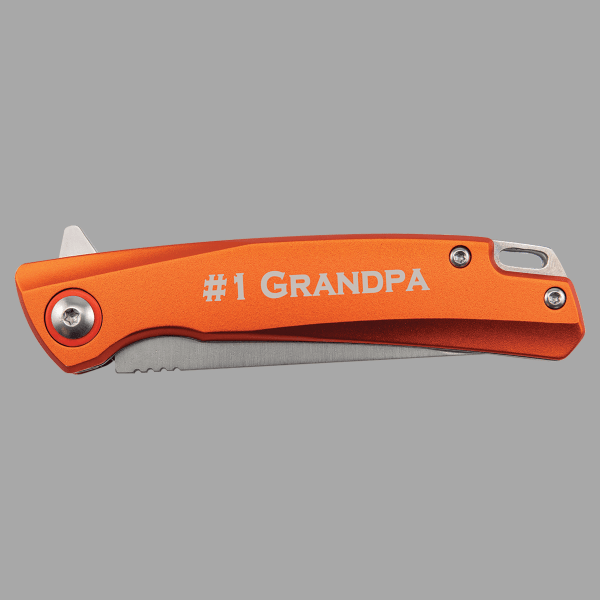 Bison River Orange 4" Anodized Aluminum Everyday Carry – item BR1036