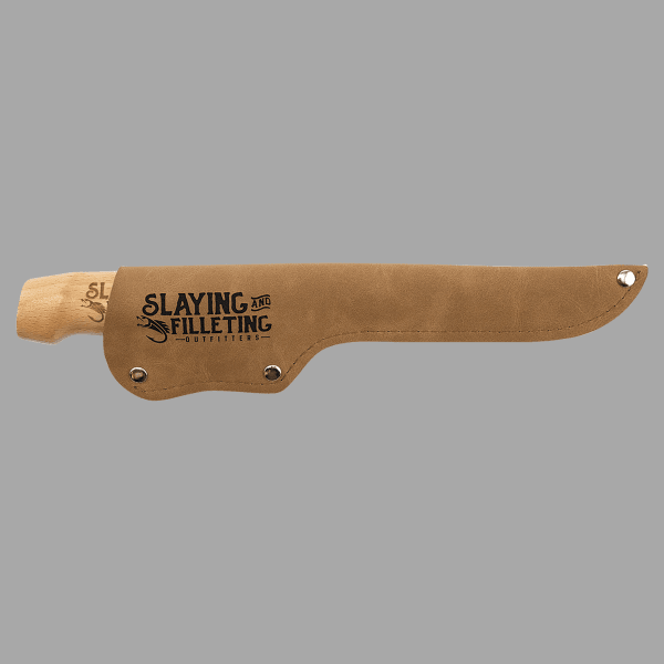 Bison River Fillet Knife with Leather Sheath – item BR2011