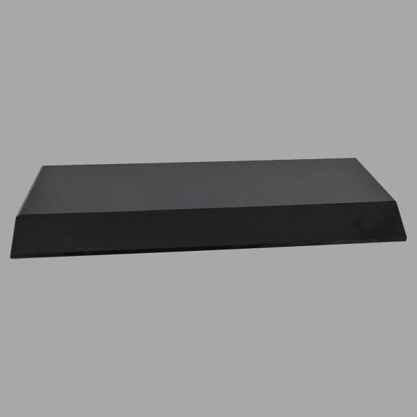 9" X 3.25 X 0.75 Black Crystal Base Award – item CB101B