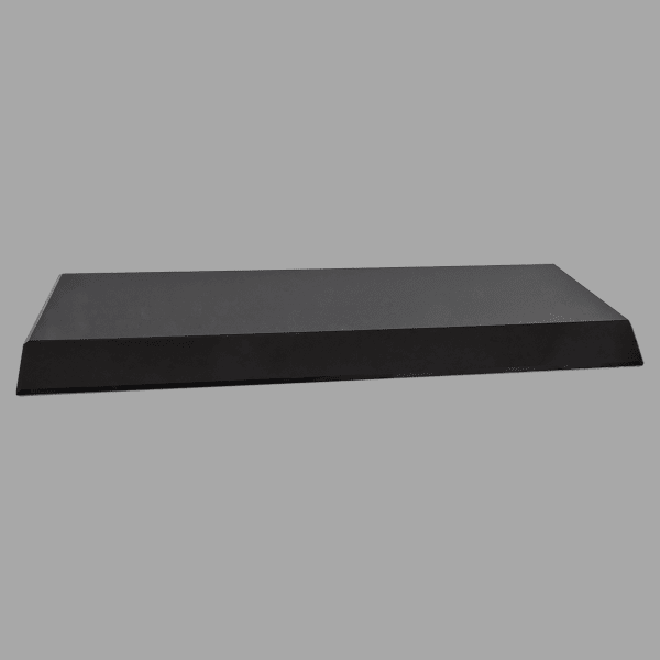 12" X 4 X 0.75 Black Crystal Base Award – item CB102B