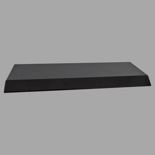 12" X 4 X 0.75 Black Crystal Base Award – item CB102B