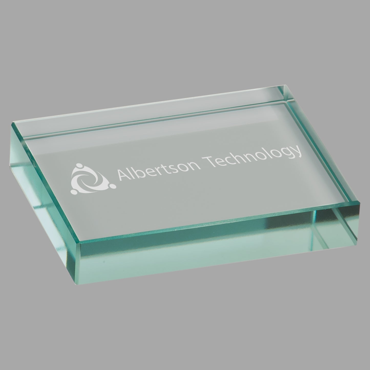 4" x 3" Jade Glass Paperweight – item CE3536