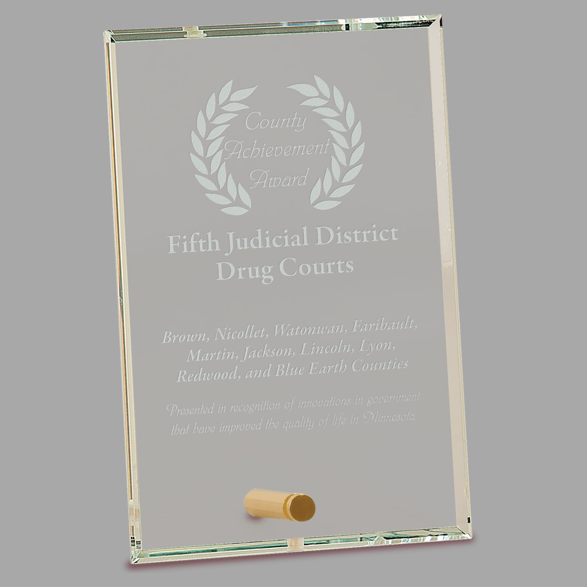 4" x 6" Clear Rectangle CrystalEdge Glass — CE5501