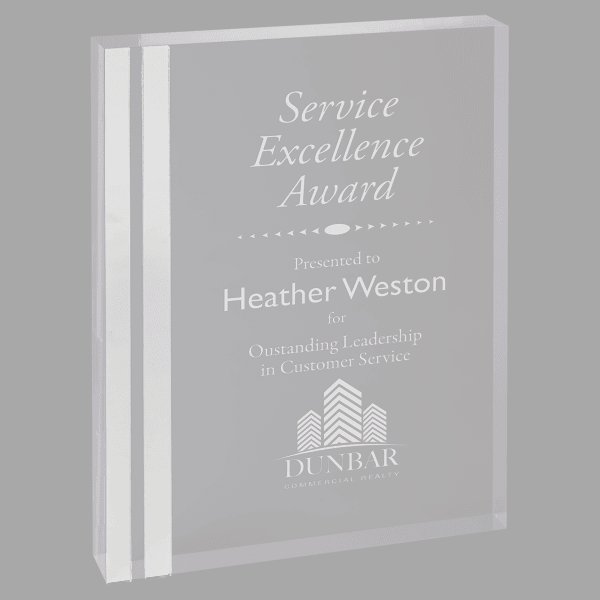 4" X 6 Rectangle Colr Edge Acrylic Award – item CEA201S image 3