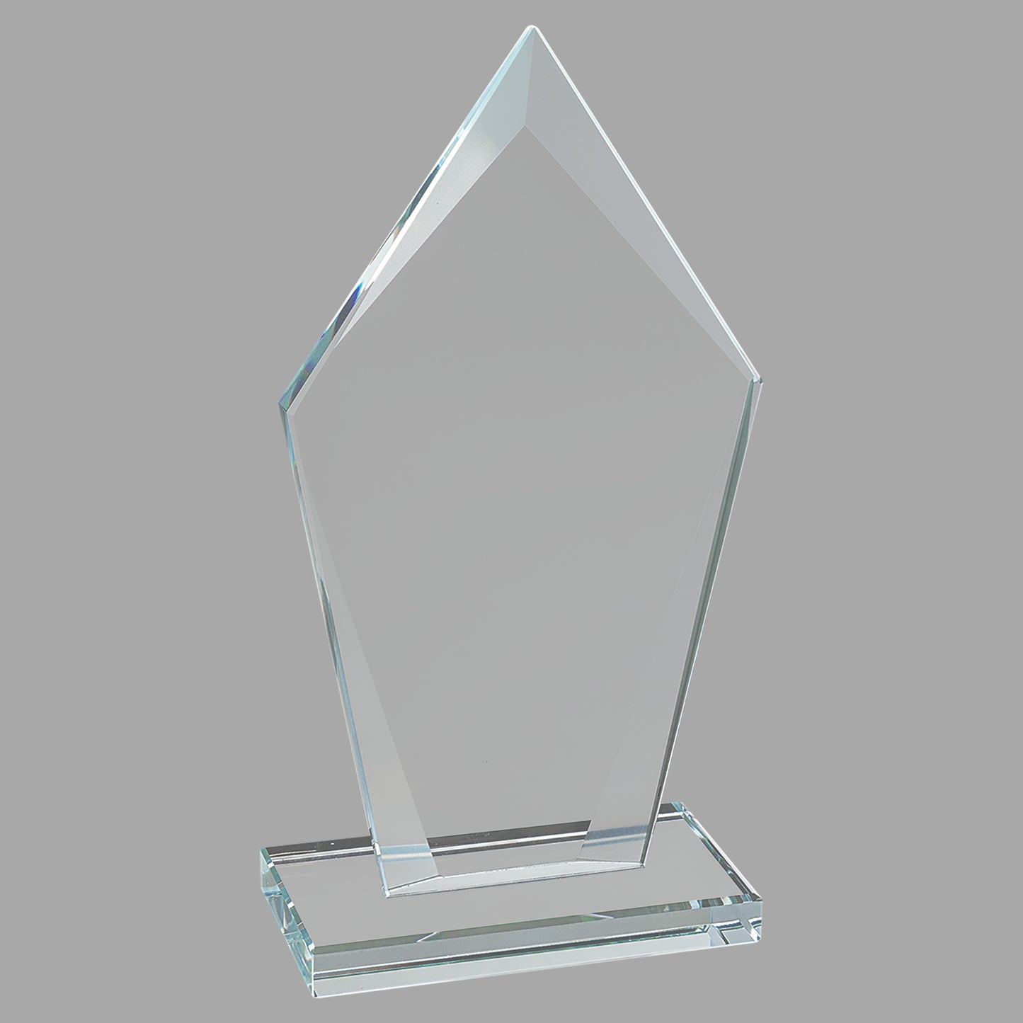 6.75" Diamond Clear Glass Award – item CGS21 image 2