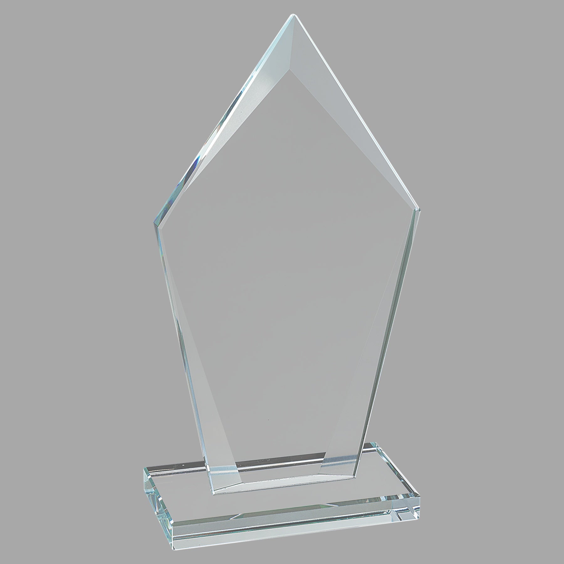 6.75" Diamond Clear Glass Award – item CGS21 image 2