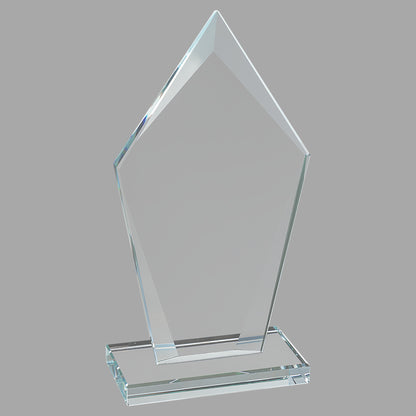 6.75" Diamond Clear Glass Award – item CGS21 image 2