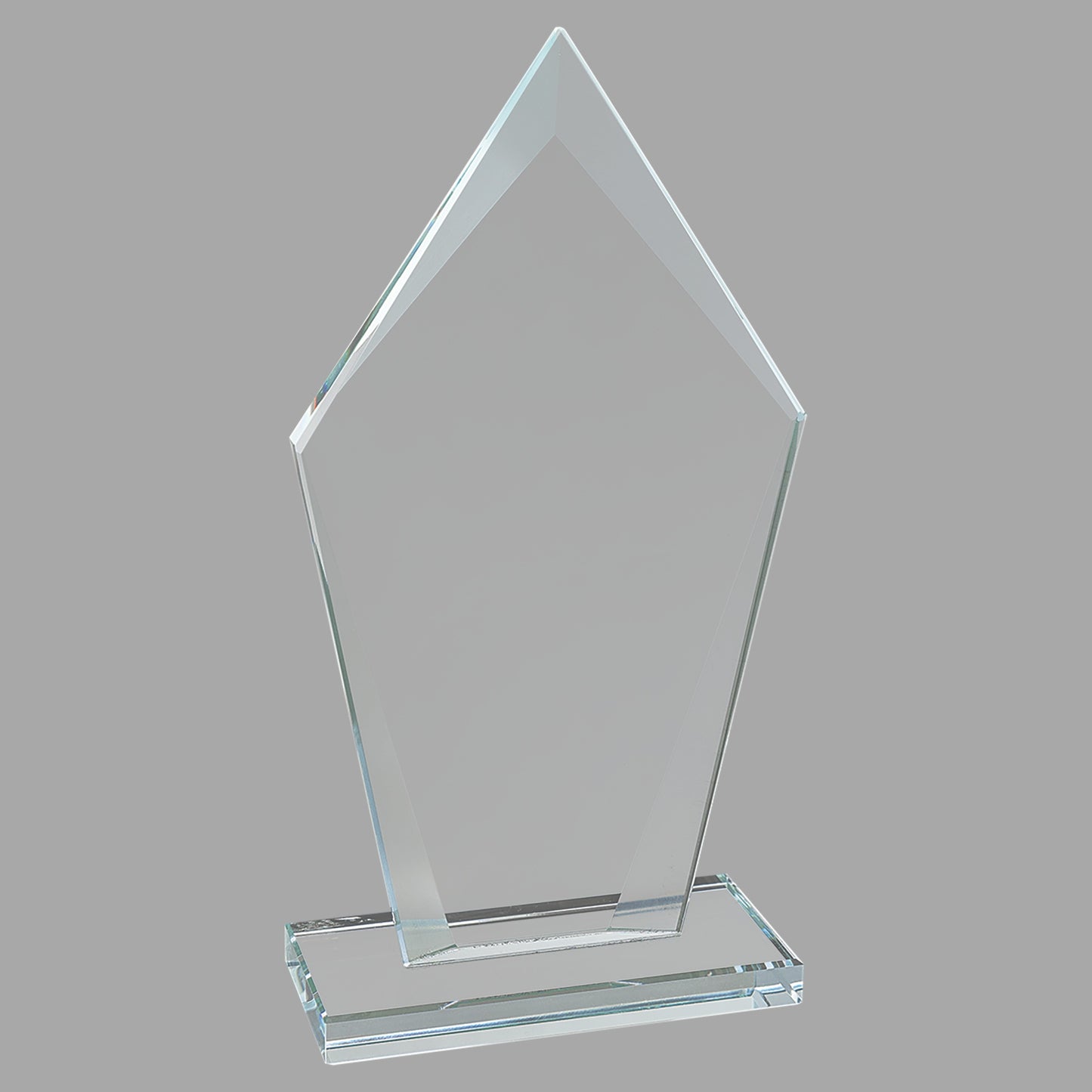 7.5" Diamond Clear Glass Award – item CGS22 image 2