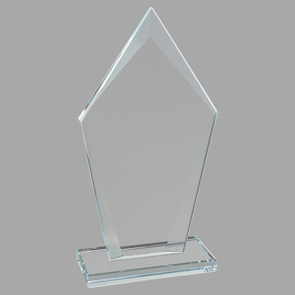 7.5" Diamond Clear Glass Award – item CGS22 image 2