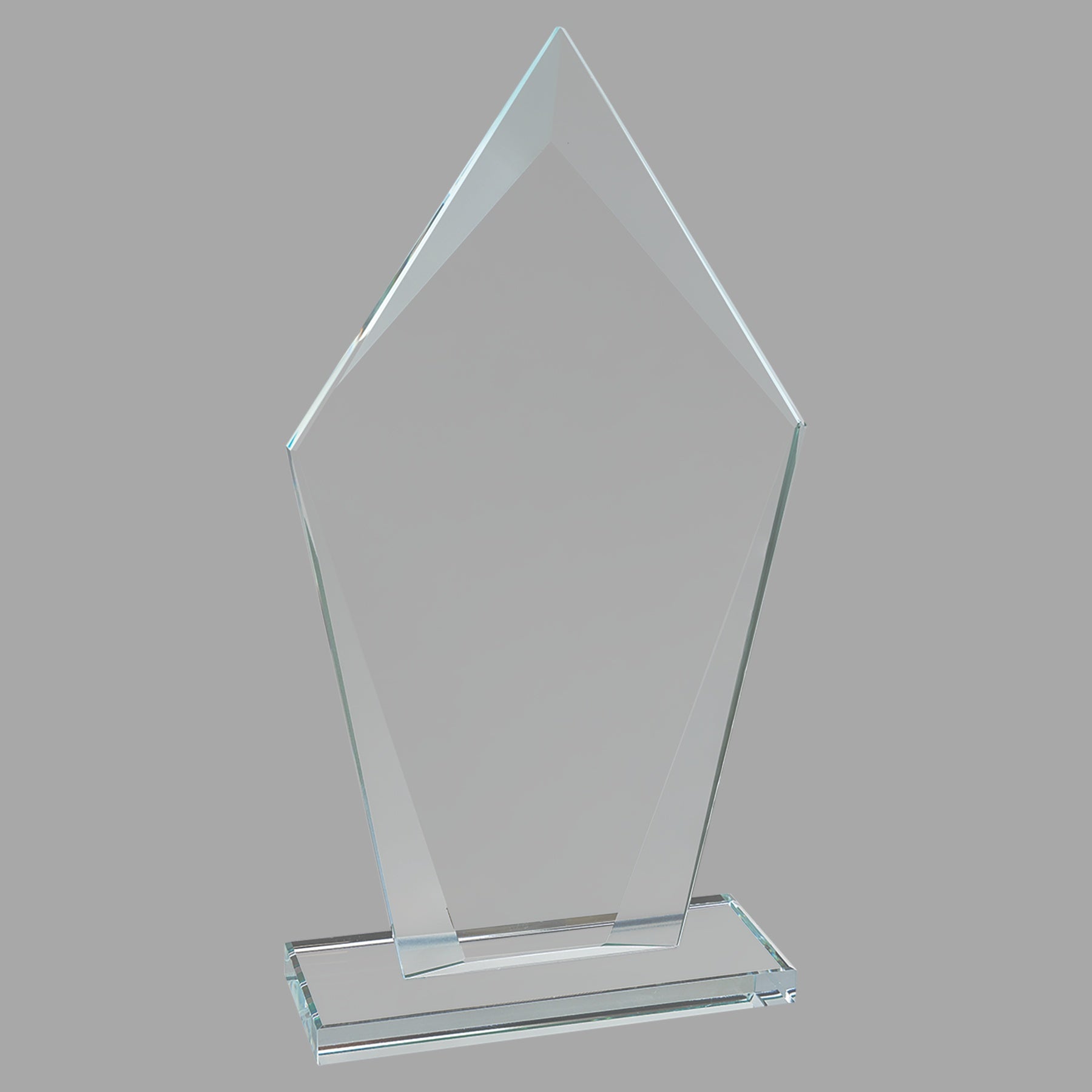 8.5" Diamond Clear Glass Award – item CGS23 image 2