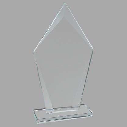8.5" Diamond Clear Glass Award – item CGS23 image 2