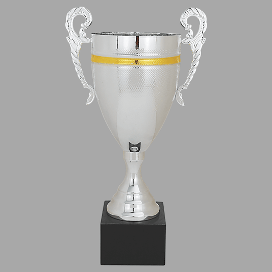 15.75" Silver with Gold 961 Series Cup Trophy – item CMC961