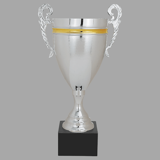 16.75" Silver with Gold 962 Series Cup Trophy – item CMC962