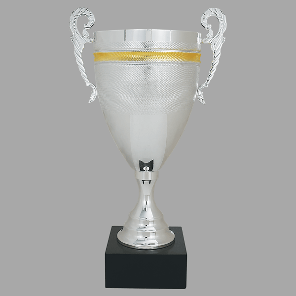 20.25" Silver with Gold 964 Series Cup Trophy – item CMC964