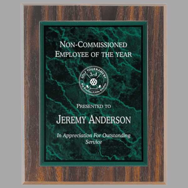 7" X 10 Plt Marble Acrylic Award – item CPP7GM image 3