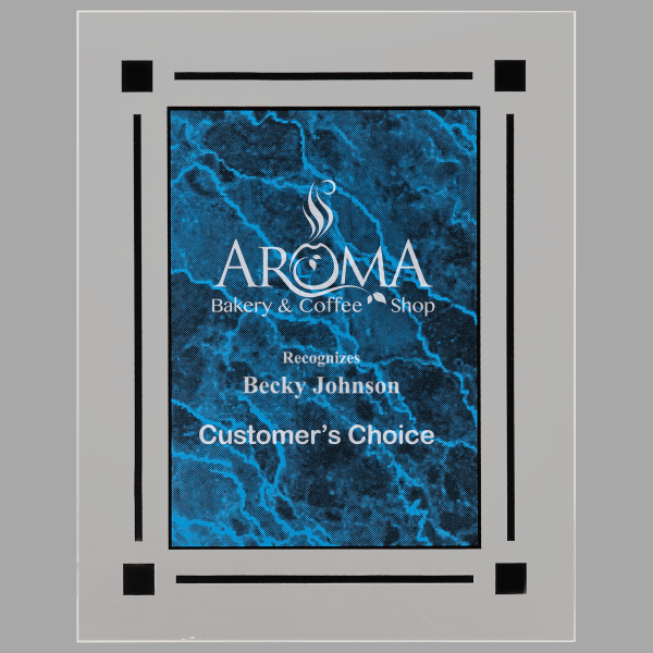 7" X 9 Clear Plaq Acrylic Award – item CPQ7BM