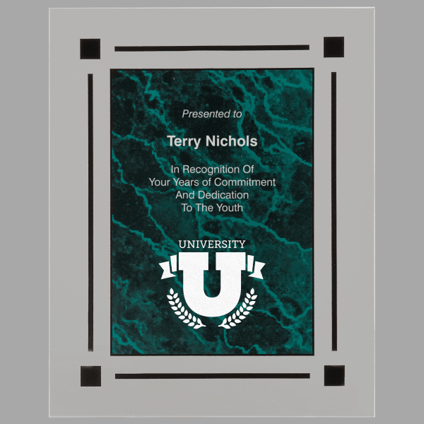 7" X 9 Clear Plaq Acrylic Award – item CPQ7GM image 2